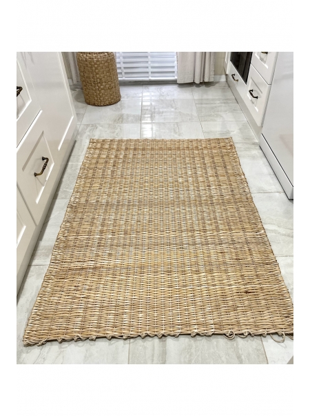 Hasır Dikdörtgen Jüt Örme Özel Tasarım Halı