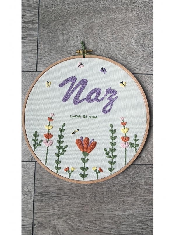 Bebek/çocuk Odası Isimli Kapı Süsü/punch Nakış...