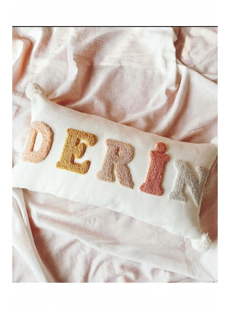 Bebek Çocuk Odası Isme Özel Dekoratif Yastık Kılıfı /takı Yastığı Kılıfı