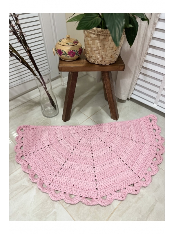 Banyo / Balkon Kapı Önü Yarımay Şeklinde Örgü...