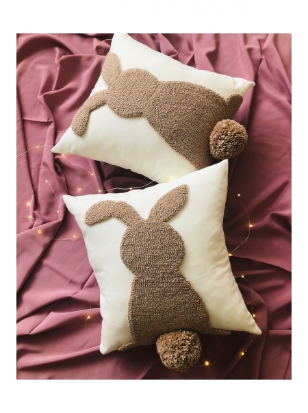 Bebek Çocuk Odası Dekoratif Yastık Kılıfı / Punch Işleme