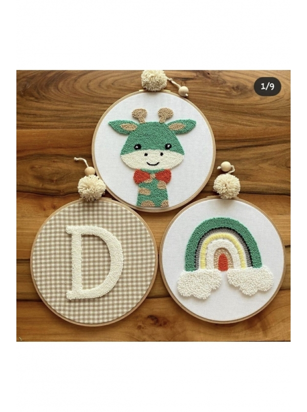 Bebek Hediyelik Kapı Süsü 3'lü Takım /çocuk...