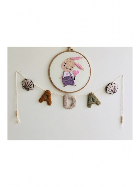 Bebek / Çocuk Odası Makrome/ Punch Duvar Dekoru/ Banner