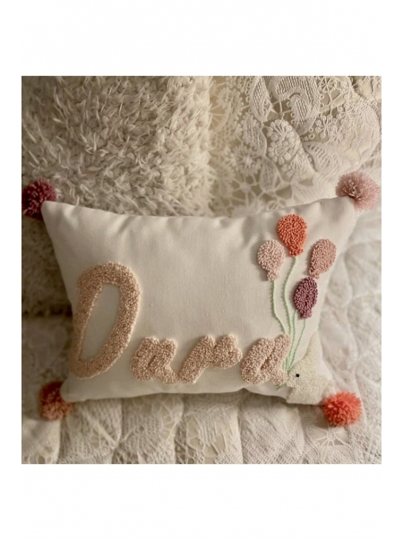 Bebek Çocuk Odası Isimli Dekoratif Yastık Kılıfı /takı Yastığı Kılıfı