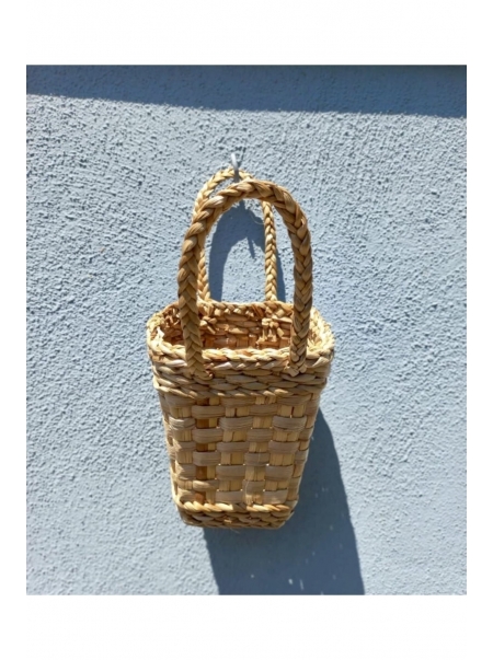 Çok Amaçlı Sepet / Askı Sepet Dekoratif Hasır Sepet