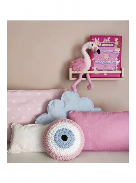 Ev-dekorasyon Örgü Kırlent-minder-yastık Evil Eye-nazar Boncuklu Dolgulu Yastık 35 Cm