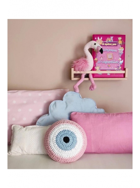 Ev-dekorasyon Örgü Kırlent-minder-yastık Evil Eye-nazar Boncuklu Dolgulu Yastık 35 Cm