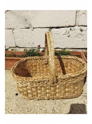 Tek kulplu hasır piknik sepeti 2