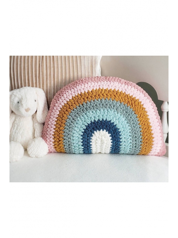 Gökkuşağı Kırlent Dekoratif Çocuk Yastık Kılıfı