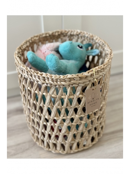 Hasır Mario Oyuncak Sepeti / Yıkanabilir