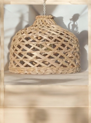 Natural Çapraz Model Hasır Avize / 008