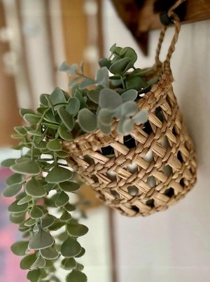 Askılı Hasır Sepet 2