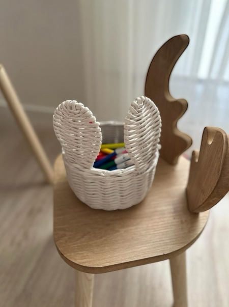 Tavşan Kulaklı Dekoratif Sepet/003