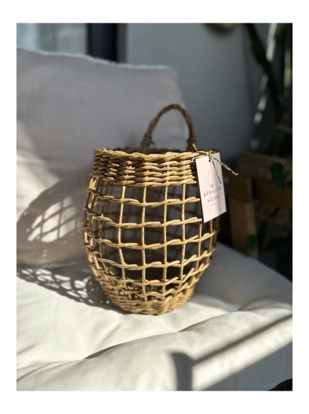 Çok Amaçlı Sepet Hasır / Askı Sepet Dekoratif Hasır Sepet /Ev Dekorasyon