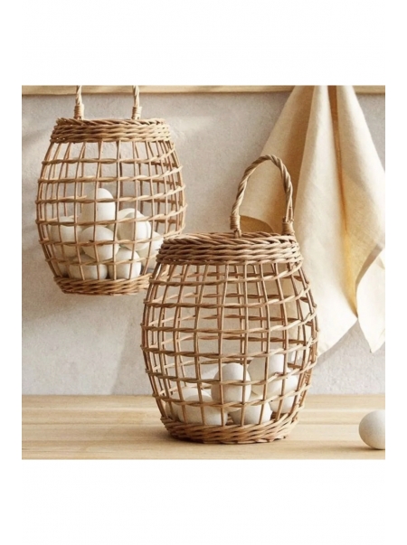 Çok Amaçlı Sepet Hasır / Askı Sepet Dekoratif Hasır Sepet /Ev Dekorasyon