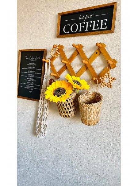 Çok Amaçlı Sepet 2'li Sepet / Askı Sepet Dekoratif Hasır Sepet /Ev Dekorasyon/Düzenleyici