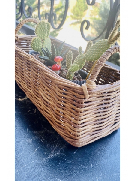 Dikdörtgen Ekmeklik Orta Boy Yıkanabilir Saklama Kutusu Dekoratif-Mutfak Düzenleyicisi 30 CM